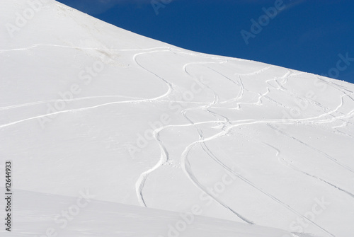 traces dans la neige