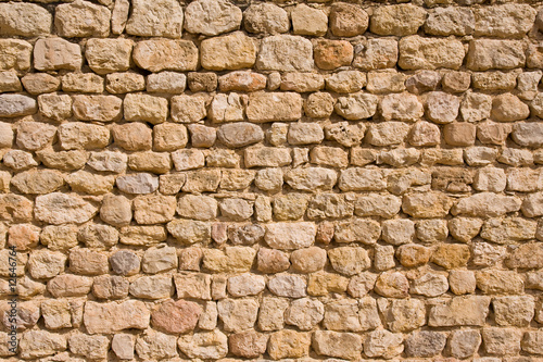 Obraz na plátně old weathered stone wall background