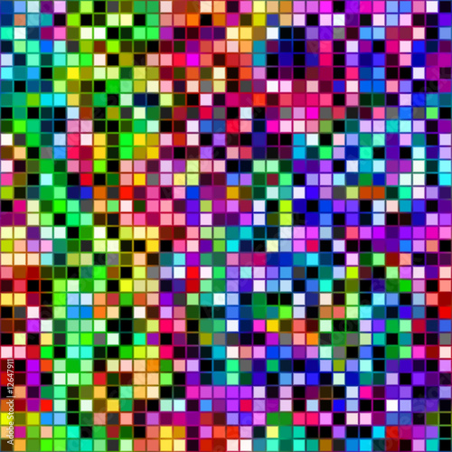 bright colored cubes pattern