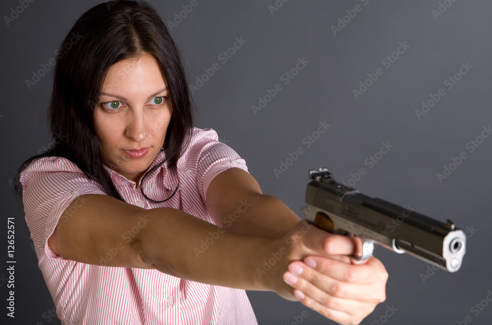 Gun and girl