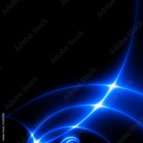 Blue Lights in the dark