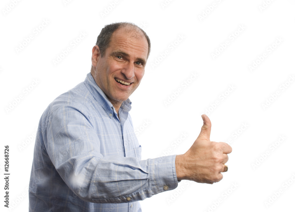 smiling man with thumbs up positive sign smiling man with thumbs up positive sign