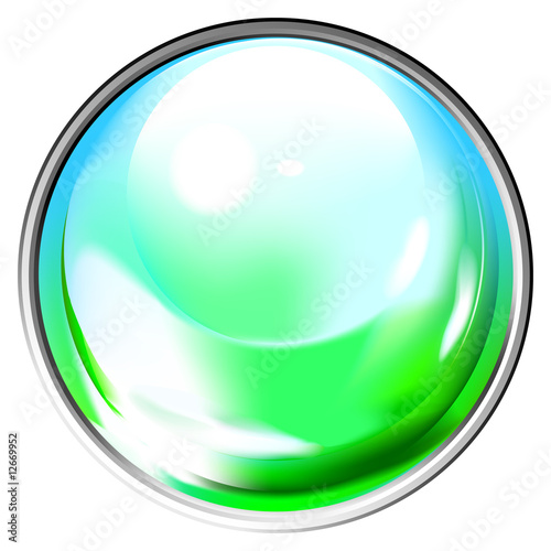 Colored transparent sphere