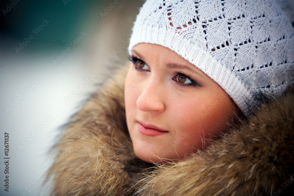 outdoor portrait of a young woman outdoor portrait of a young woman
