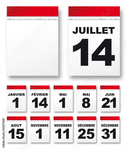 Calendrier (bloc) photo