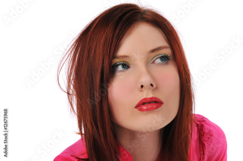 Redhead young woman