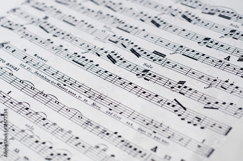 Sheet Music Close-Up