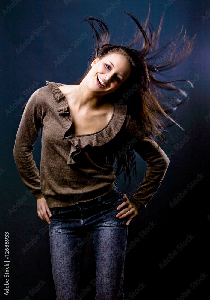 beautiful brunette