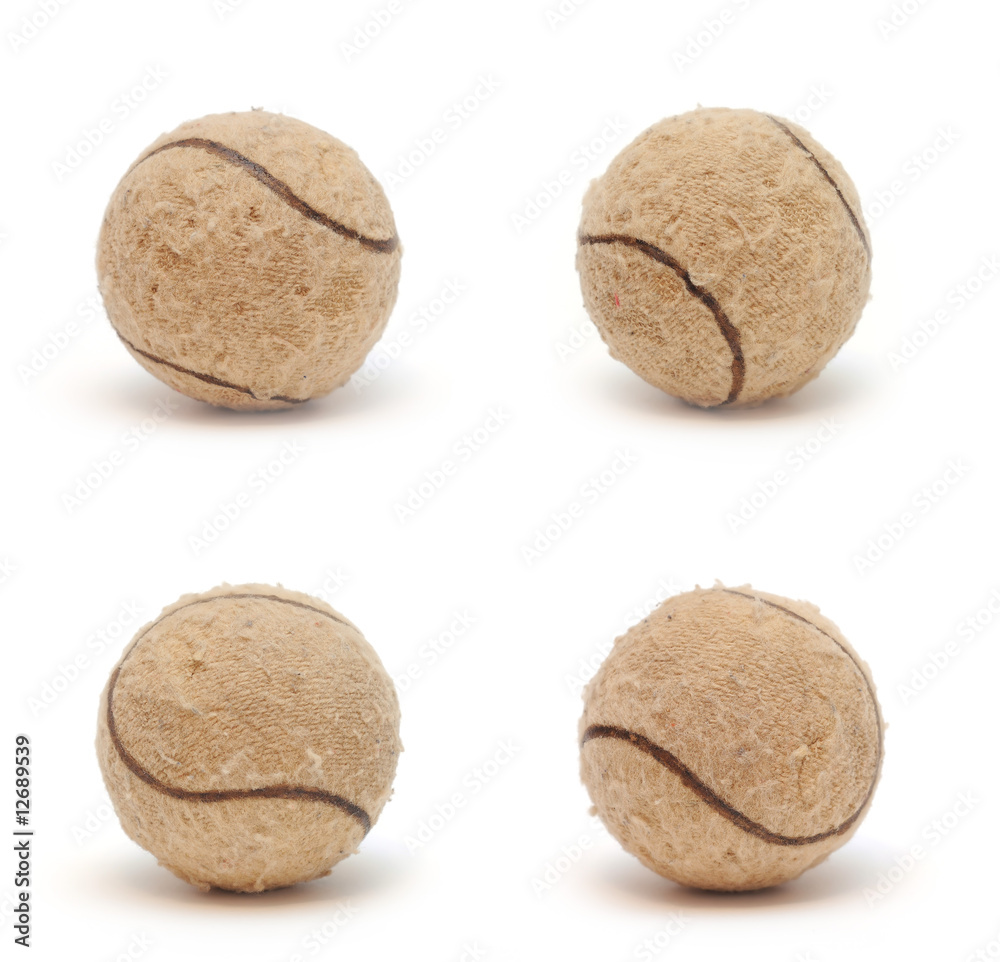 Tennis balls isolated on white background Tennis balls isolated on white background