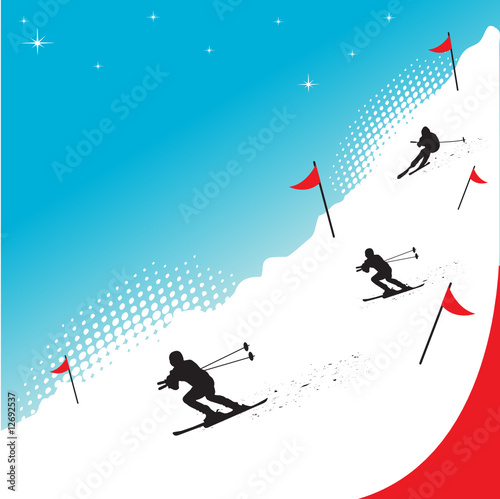 Snow skiing