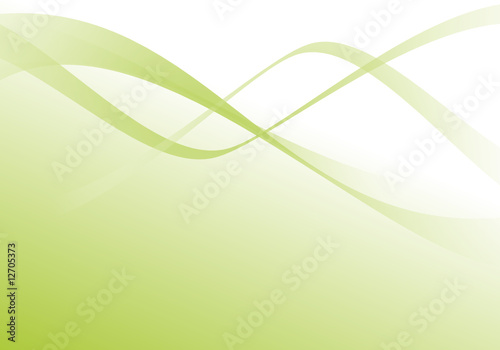 décoration vectoriel vert - green curves - vector shape photo