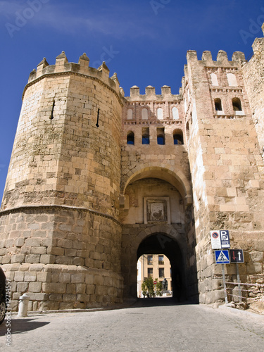 Door in the walls of Segovia, Spain #12714557