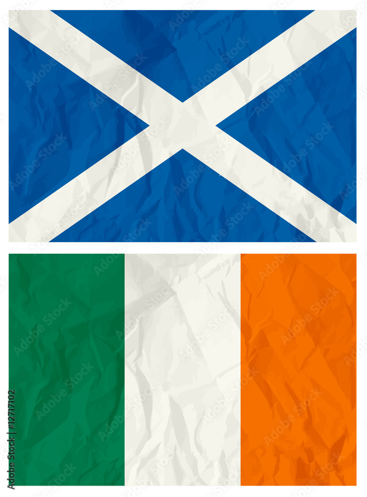 Scotland and Ireland flag