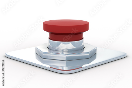 red button on a white backg...