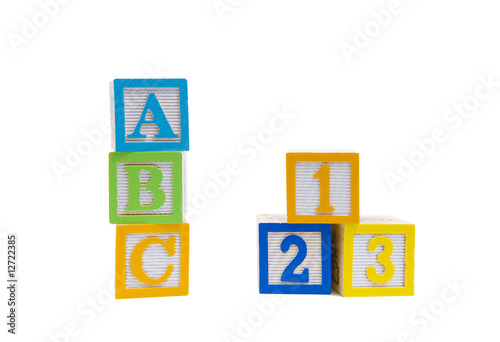Cuadro en lienzo Easy as ABC 123