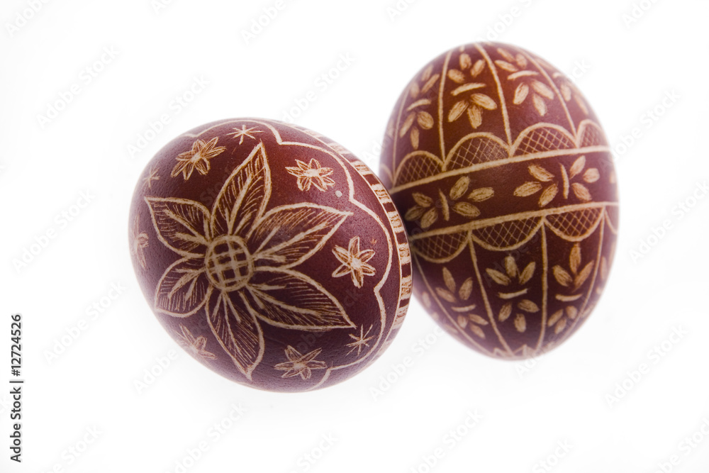 Easter eggs on white backogrund Easter eggs on white backogrund