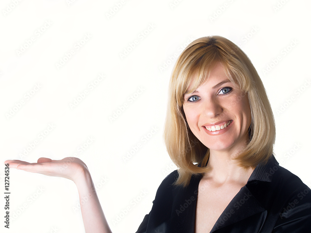 Portrait of the young beautiful businesswoman Portrait of the young beautiful businesswoman