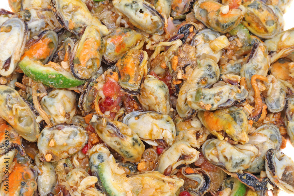 des moules assaisonnées pour l'apéritif des moules assaisonnées pour l'apéritif