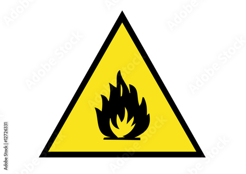 flammable liquid warning sign