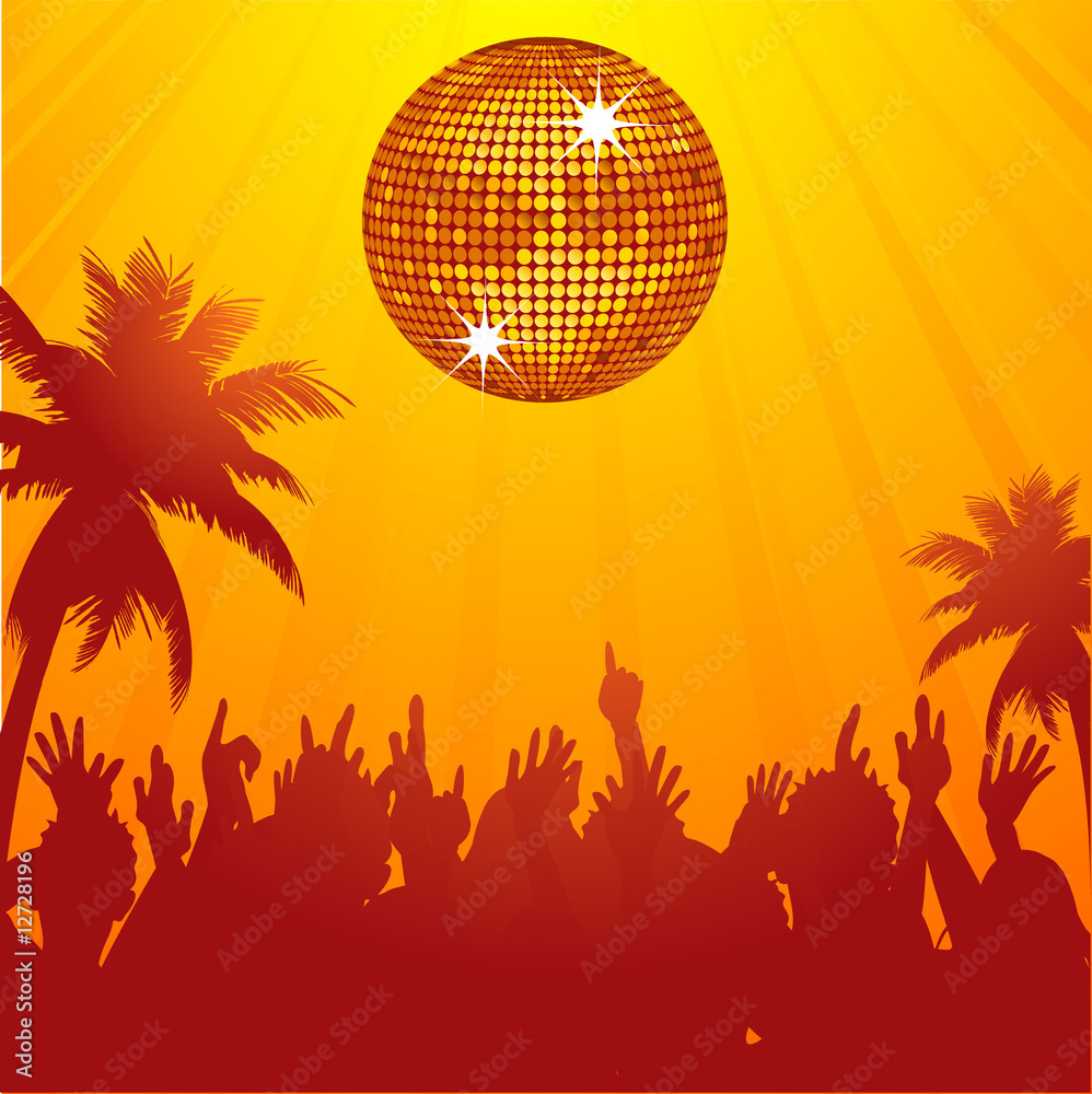 summer disco party background summer disco party background
