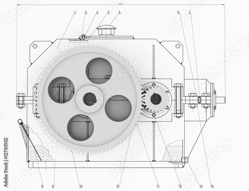 mechanical sketch ang gears