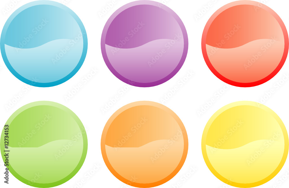 Circular sticker / label / icon set Circular sticker / label / icon set