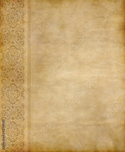 old floral parchment