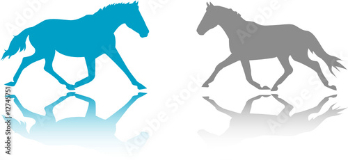 horses silhouettes