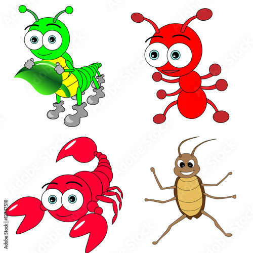 Cute Insects Set