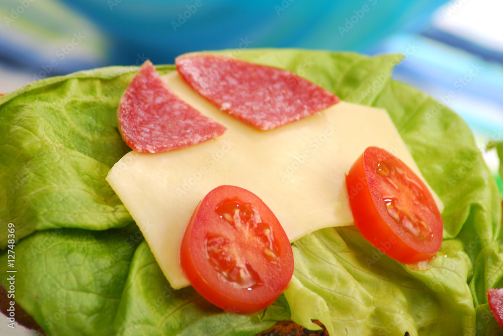 breakfast for child -funny sandwich breakfast for child -funny sandwich