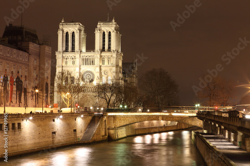 Fototapeta Naklejka Na Ścianę i Meble -  Notre Dame de Paris la nuit