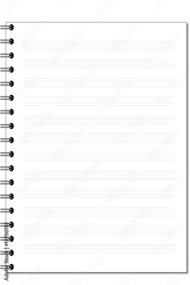 cahier de musique