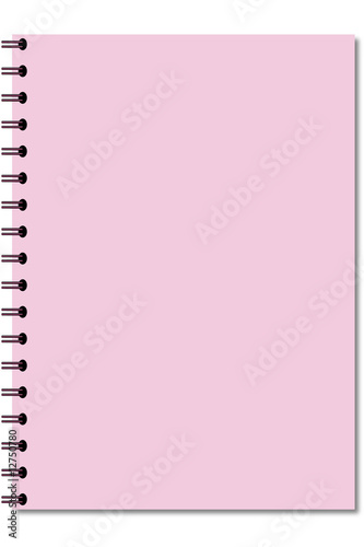 bloc-note rose