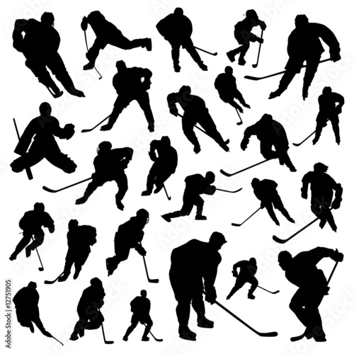 hockey players vector