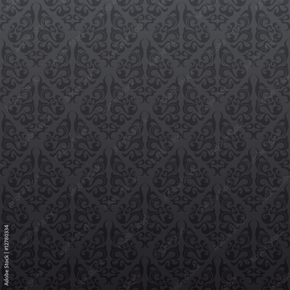 Gray floral seamless wallpaper background pattern design Gray floral seamless wallpaper background pattern design