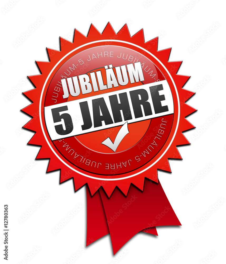 5 jahre jubiläum StockIllustration Adobe Stock