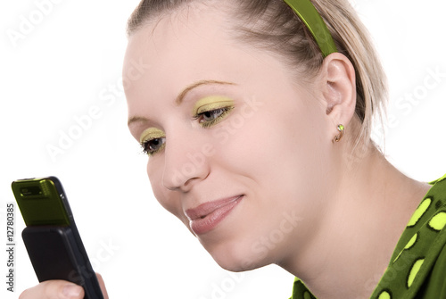 Girl with mobile phone