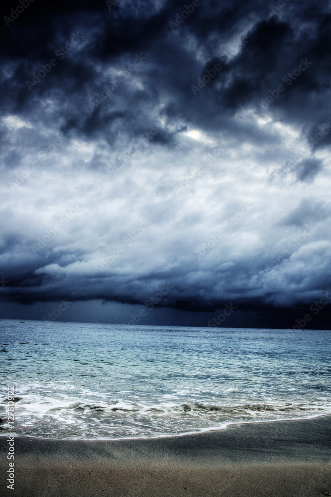 Stormy beach at Koh Tao (Thailand) Stormy beach at Koh Tao (Thailand)