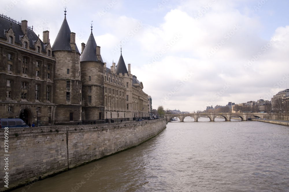 Seine river and castle