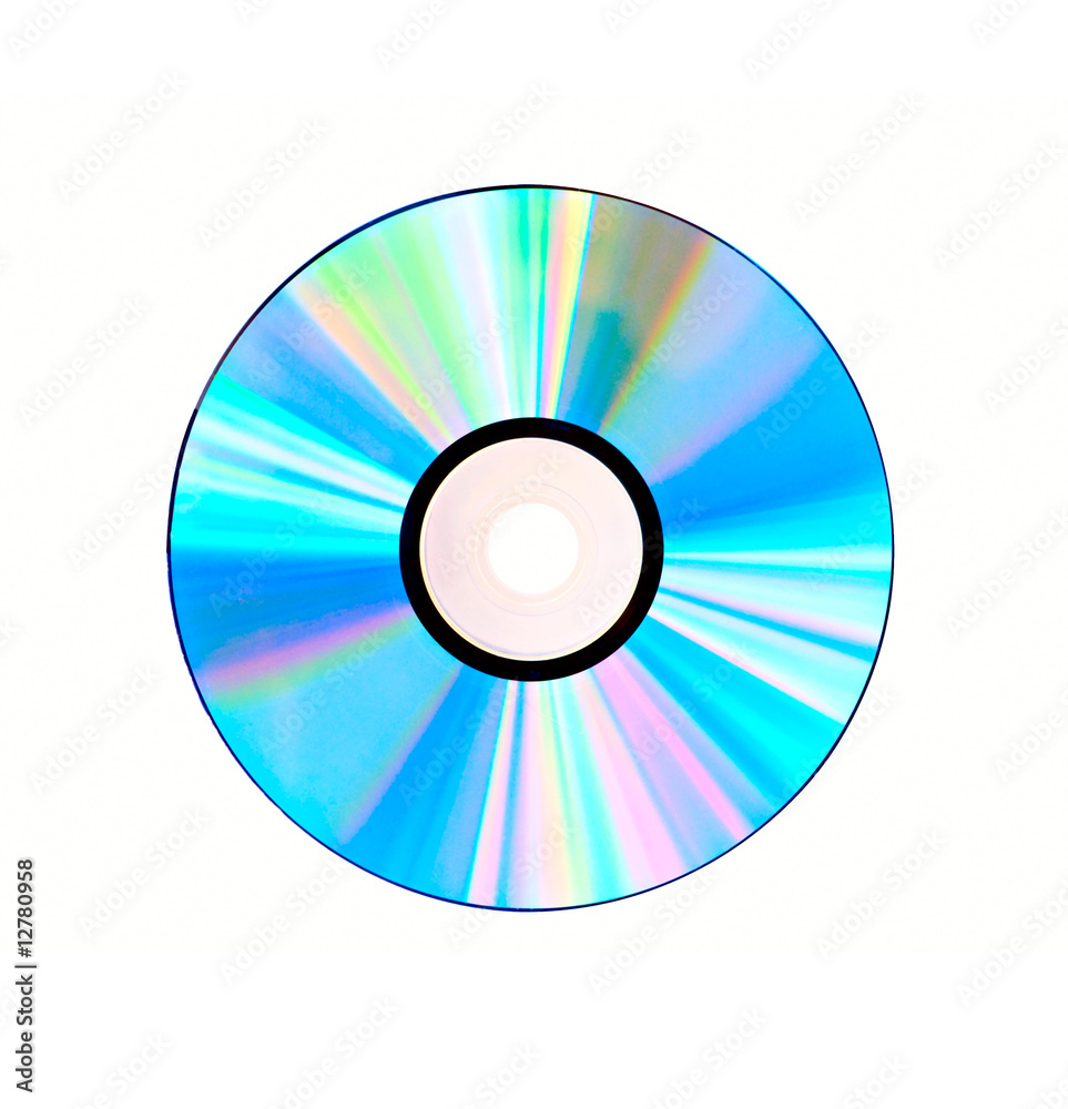 Compact disc isolated on white background Compact disc isolated on white background