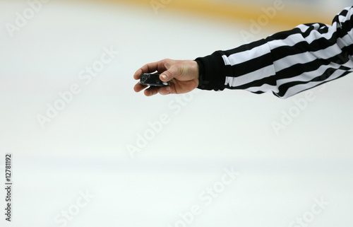 Refree with Puck