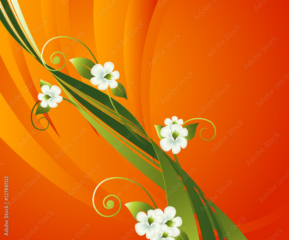 Naklejka premium Spring Flower Background
