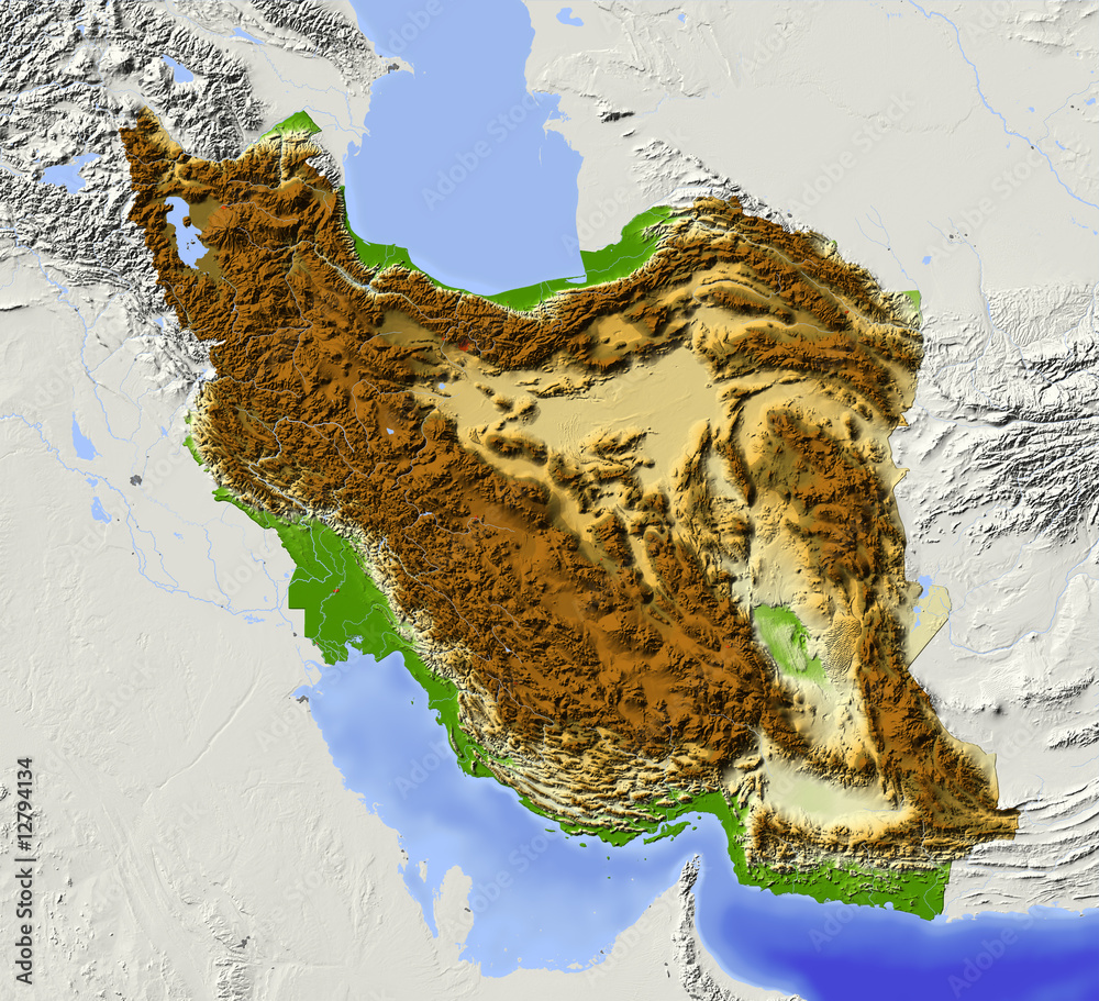 Iran Relief Map 287 iran map relief Images, Stock Photos & Vectors