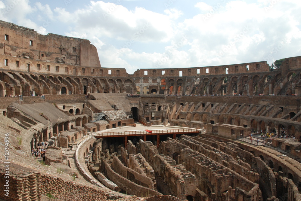 Naklejka premium Inside Rome Colosseum