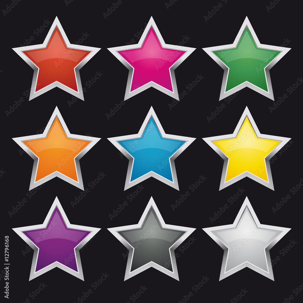 Fototapeta premium coloured stars