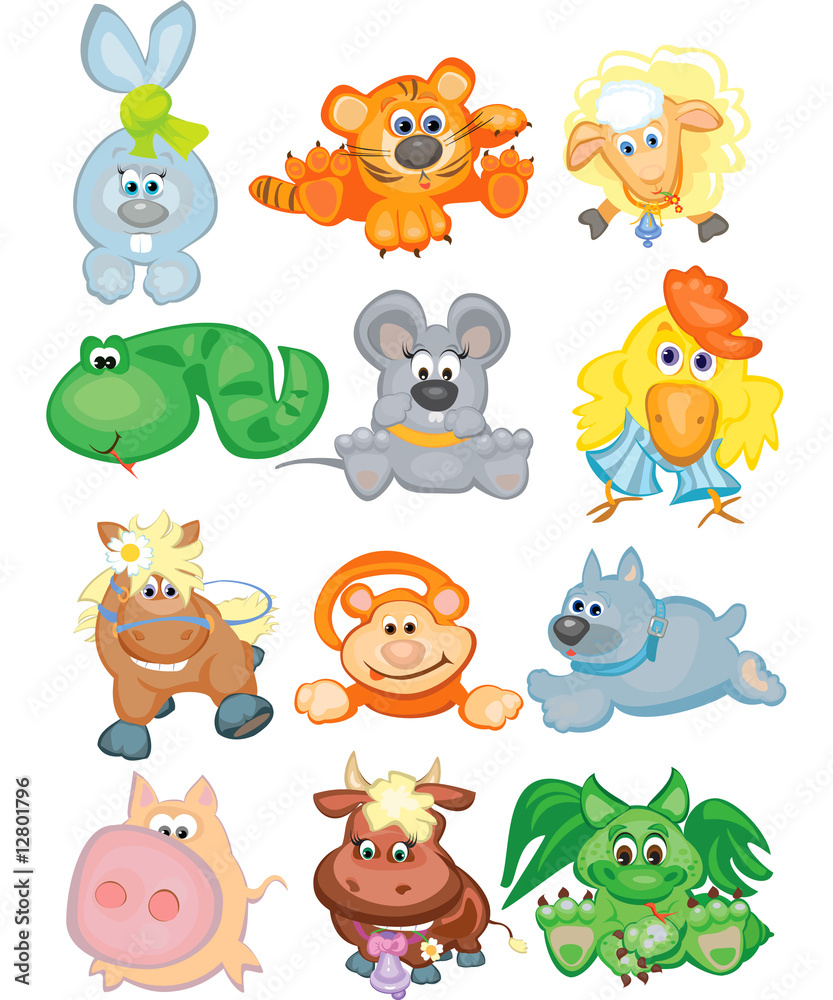 Cute animals, funny horoscope. Cute animals, funny horoscope.