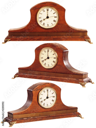 isolated old-fashioned clock