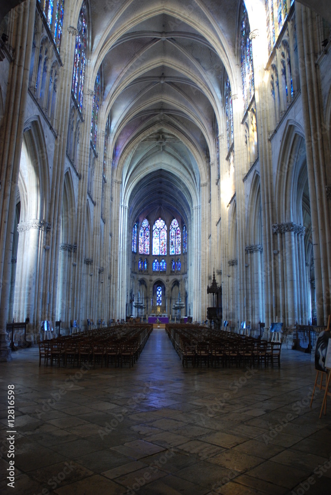 intérieur cathédrale de Troyes