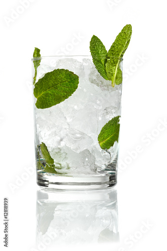 Mint ice vodka
