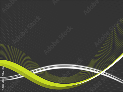 green dynamic waves